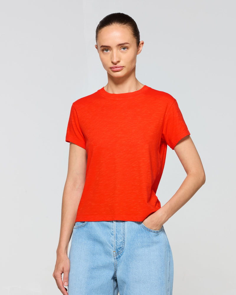 Cotton Short Sleeve T-Shirt - Red picture #2