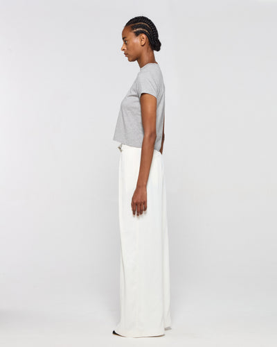 Cross Pleat Trouser - Ecru SERENA BUTE