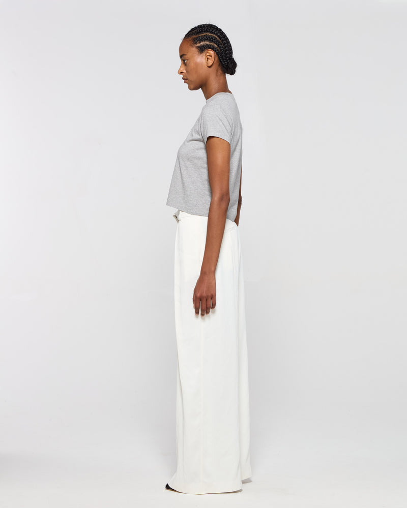 Cross Pleat Trouser - Ecru SERENA BUTE