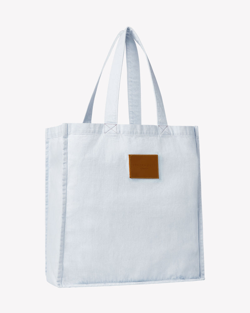 Denim Tote Bag - Light Blue picture #2