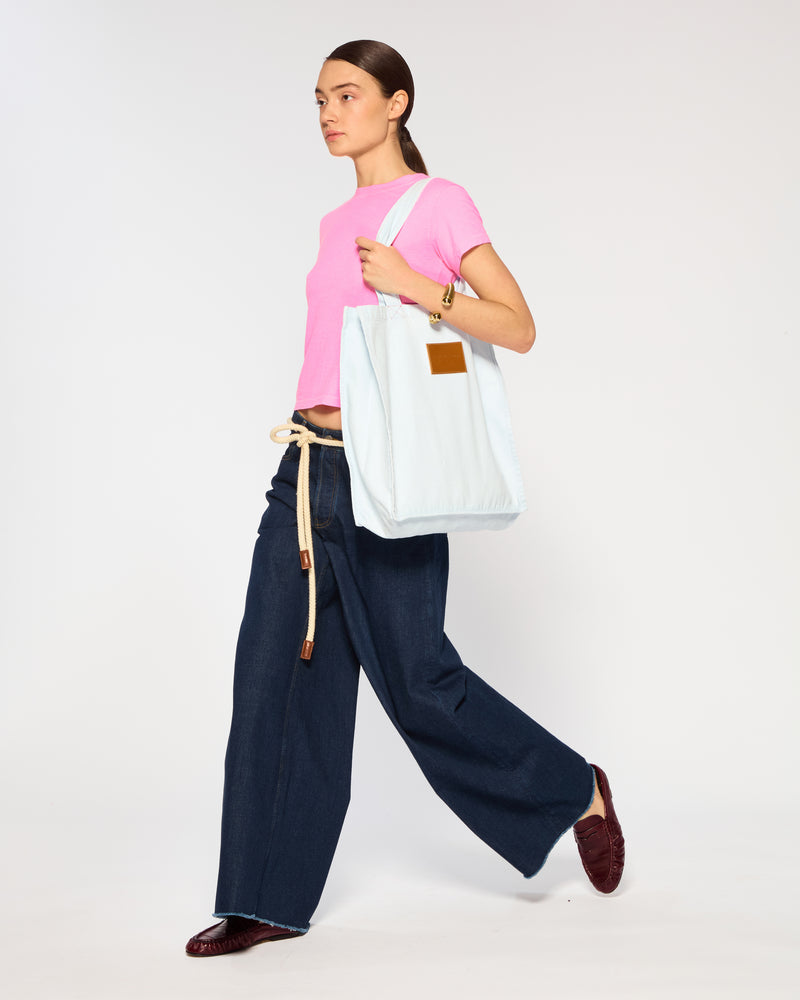 Denim Tote Bag - Light Blue picture #4