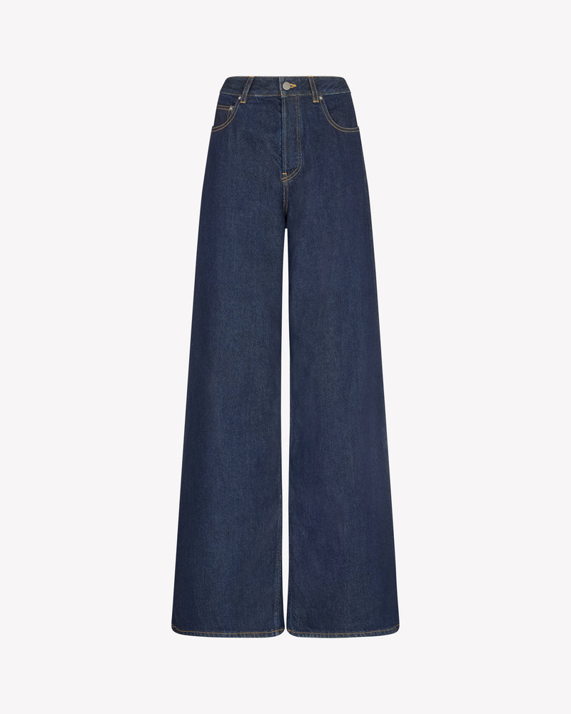 Denim Loose Fit Jeans - Dark Blue picture #2