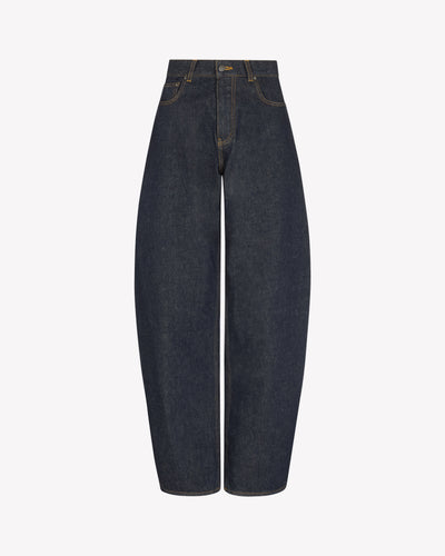 Denim Barrel Leg Jeans - Indigo SERENA BUTE