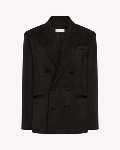 Double Breasted Blazer - Black SERENA BUTE