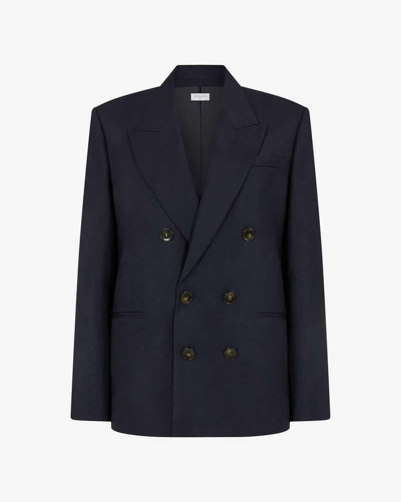 Double Breasted Blazer - Navy Blue picture #2