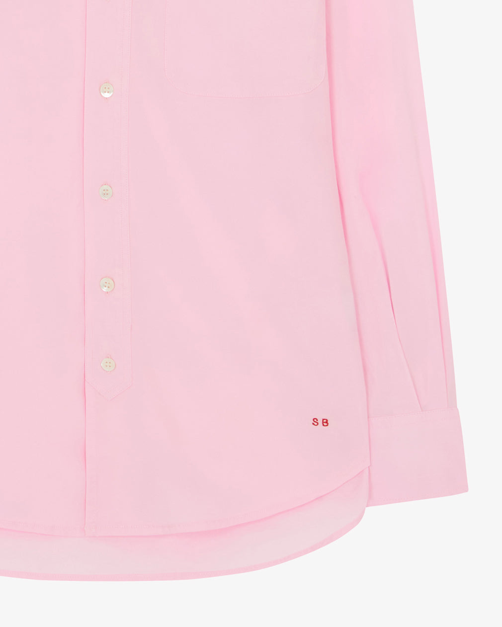 Johnny Fitted Shirt - Pale Pink