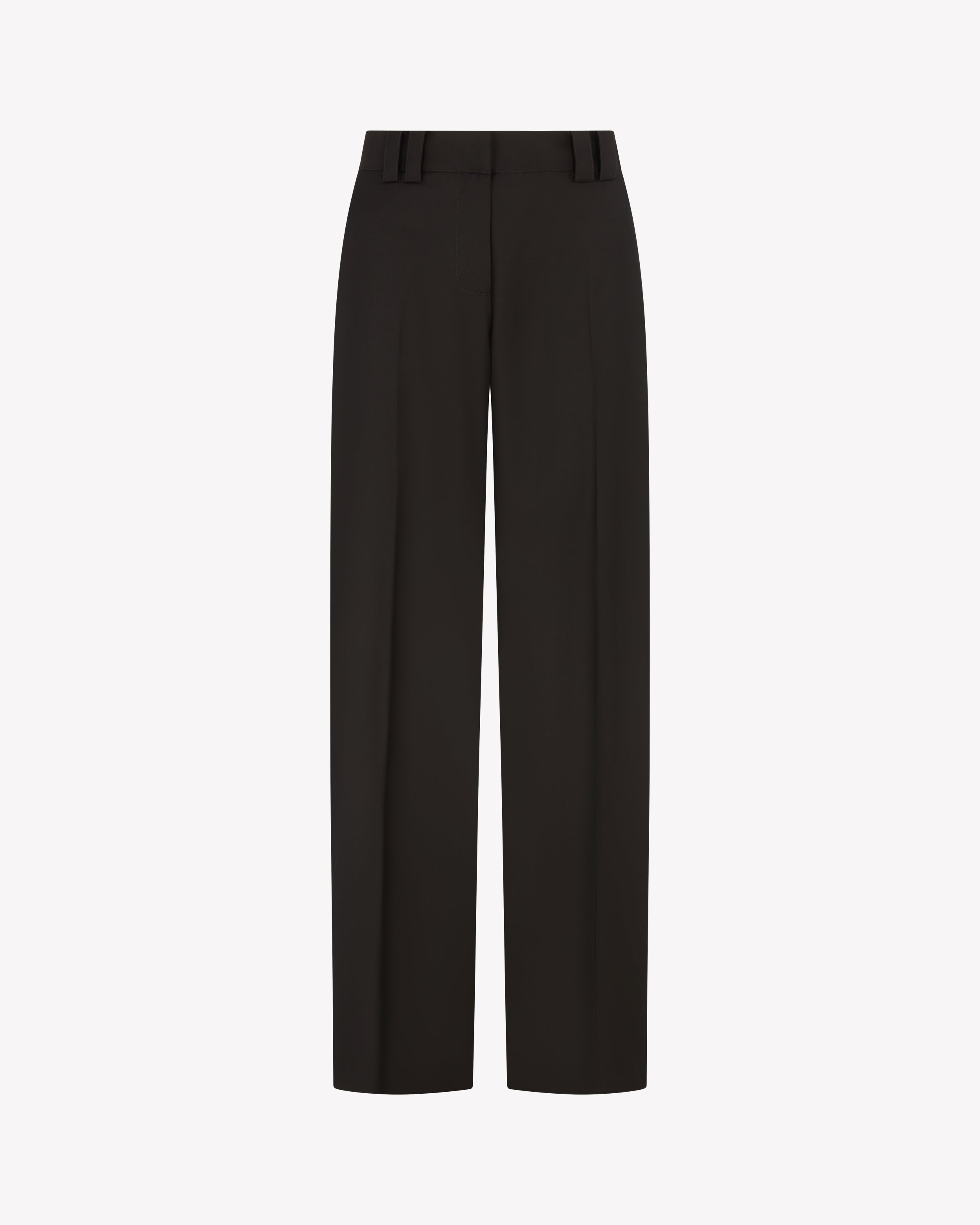 Flat Fronted Jogger - Chocolate Brown Wool