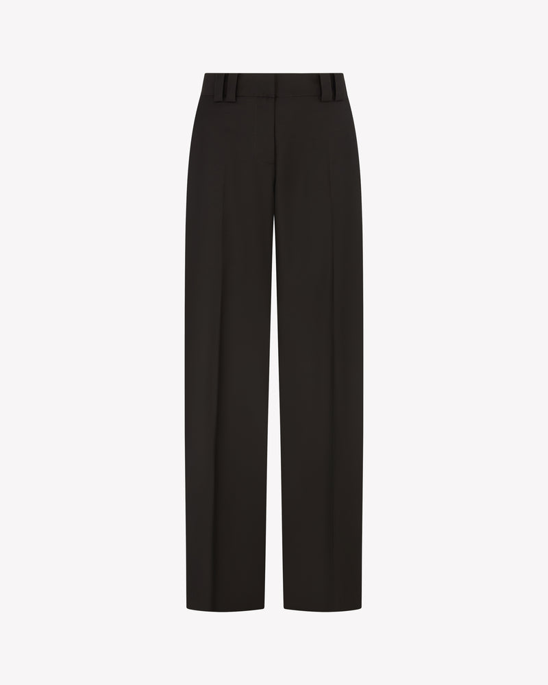 Flat Fronted Jogger - Chocolate Brown Wool picture #2