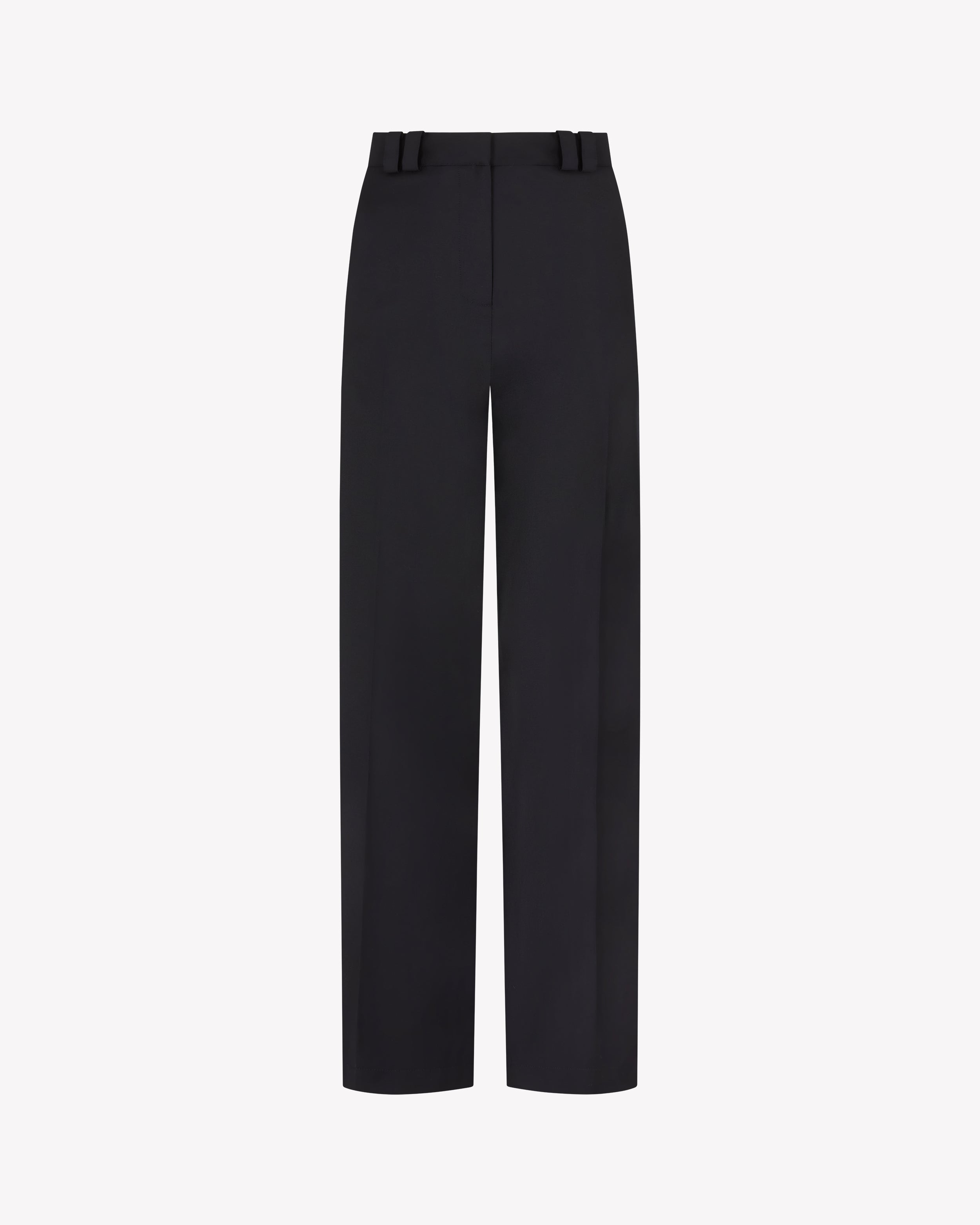 Flat Fronted Jogger - Navy Blue Wool