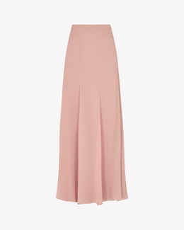 Silk Georgette Full Length Skirt - Liqueur Silk