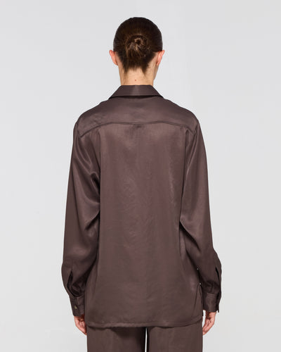 George Shirt - Chocolate Brown SERENA BUTE