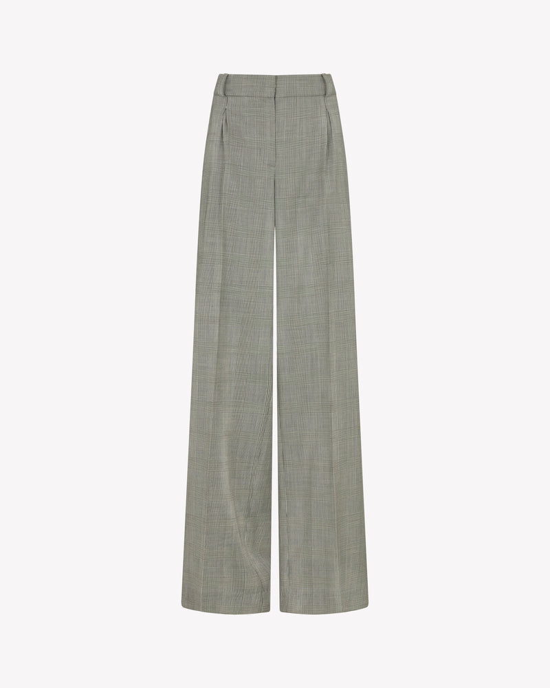 Inverted Box Pleat Trouser - Prince of Wales Check picture #2