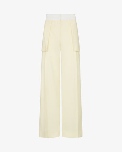 Inside Out Trouser - Ivory SERENA BUTE