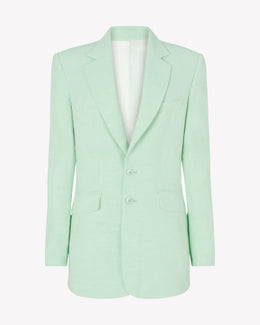 Linen Boyfriend Blazer - Peppermint