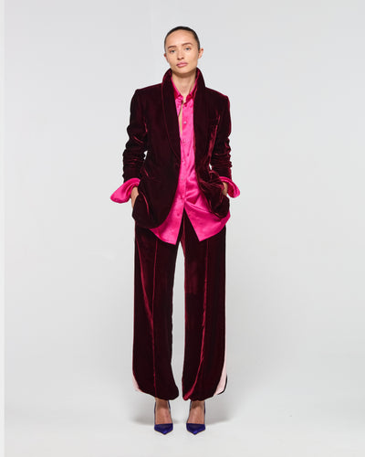Velvet Jogger - Burgundy SERENA BUTE