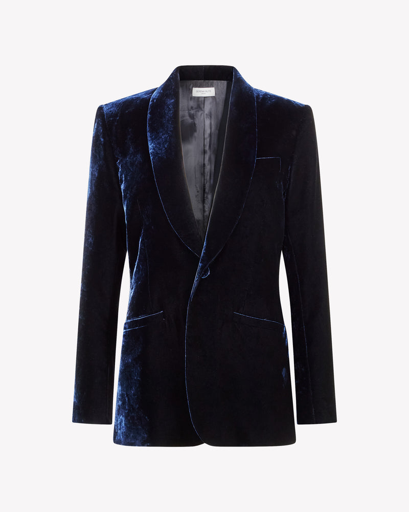 Velvet Blazer - Navy Blue picture #2