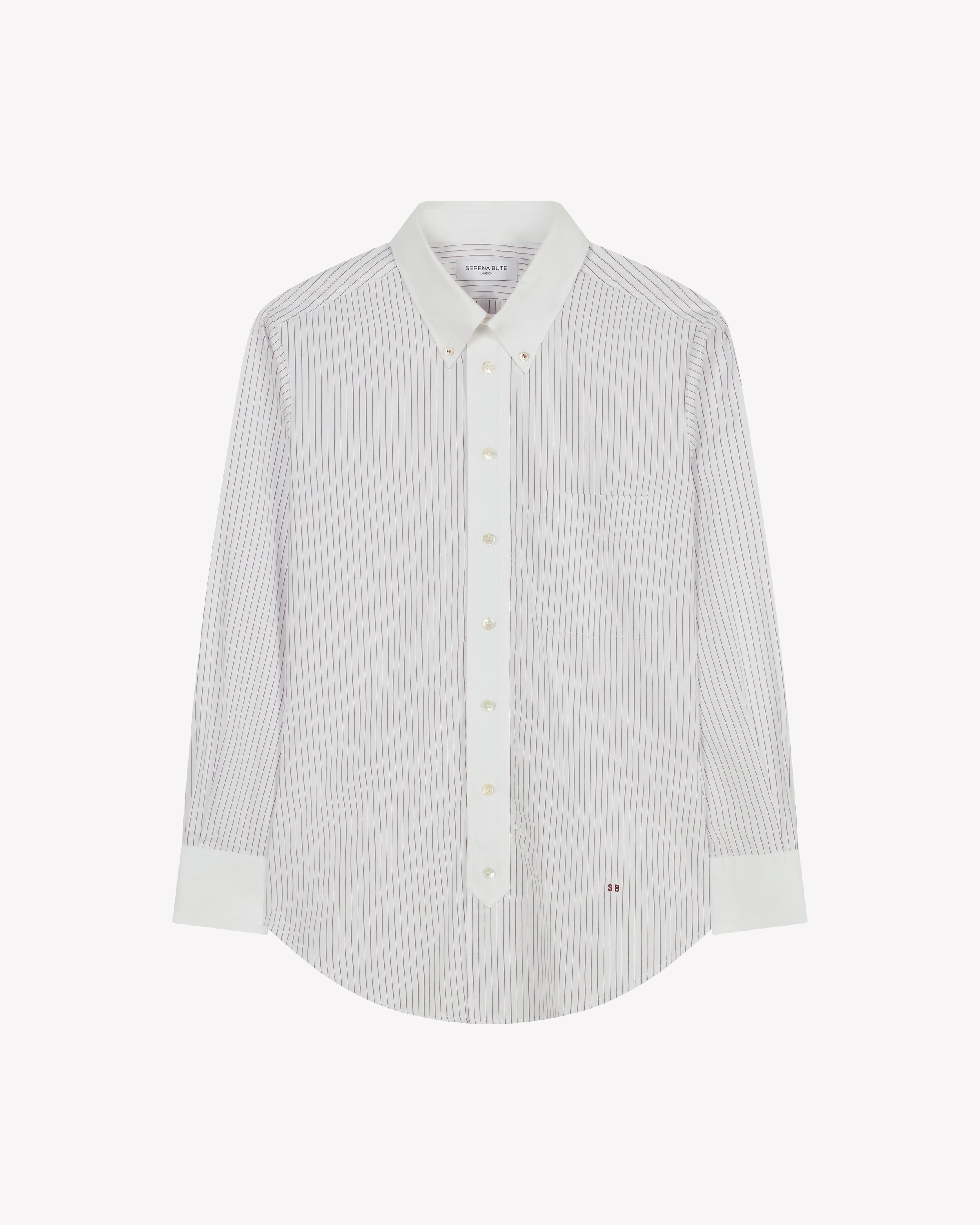 Johnny Shirt - Burgundy Stripe