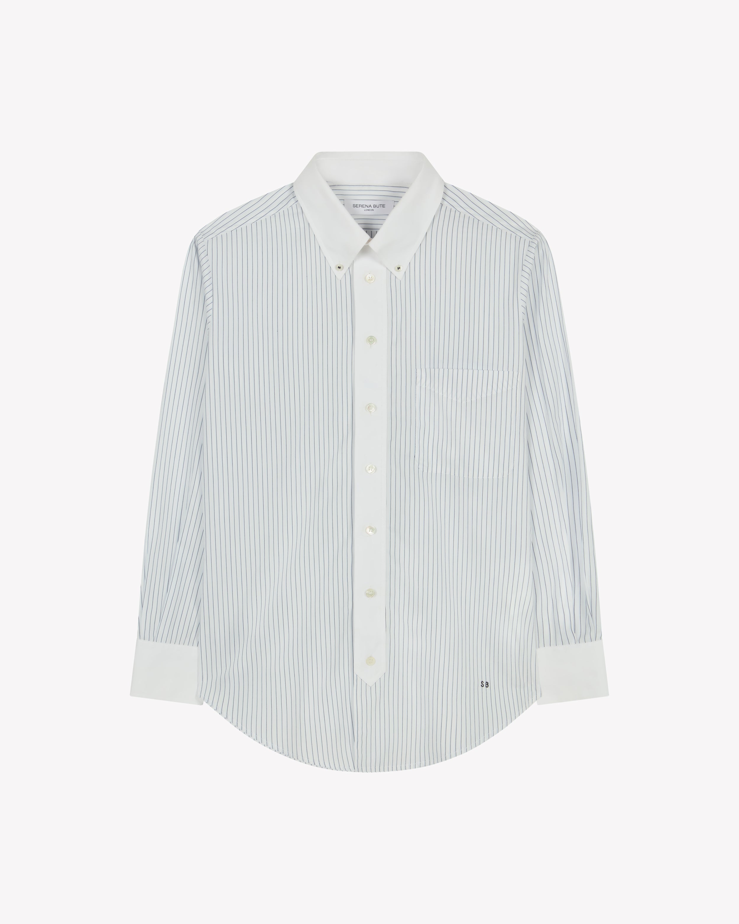 Johnny Shirt - Navy Blue Stripe
