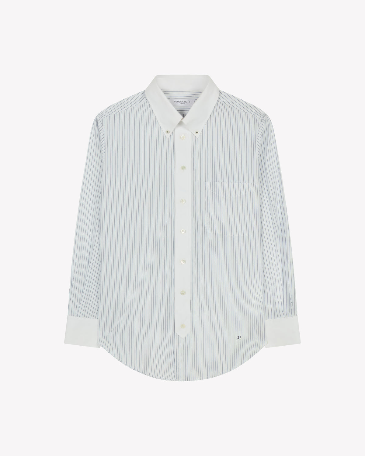 Johnny Shirt - Navy Blue Stripe