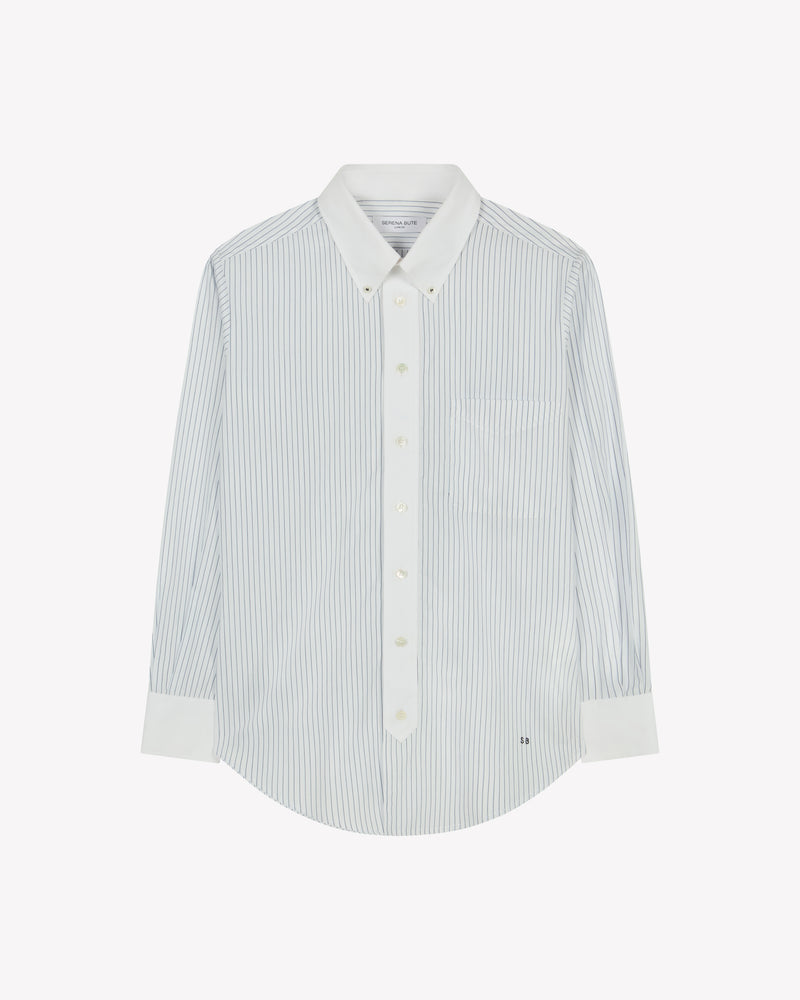 Johnny Shirt - Navy Blue Stripe picture #2