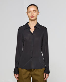 Jersey Stretch Fit Shirt - Black