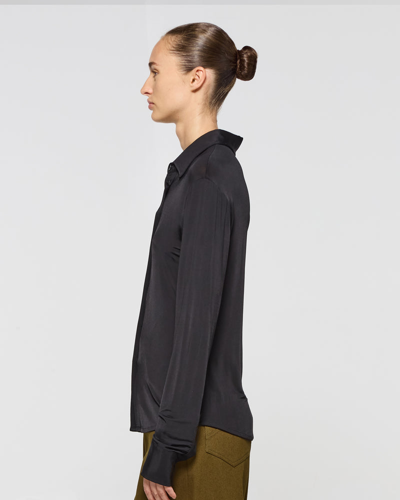 Jersey Stretch Fit Shirt - Black picture #3