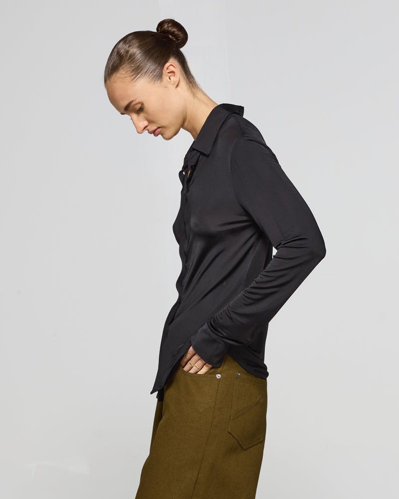 Jersey Stretch Fit Shirt - Black picture #4