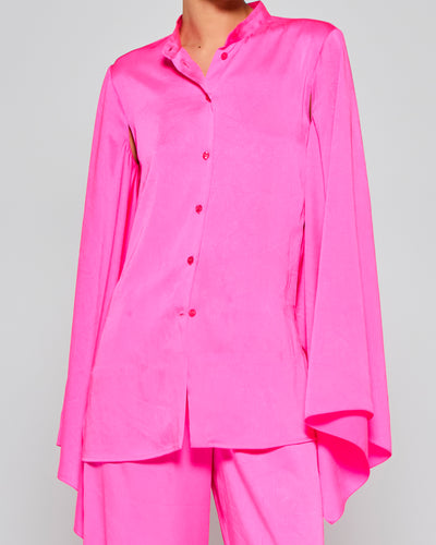 Kimono Sleeve Shirt - Shocking Pink SERENA BUTE