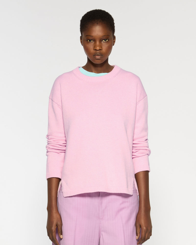 Cashmere Blend Relaxed Fit Jumper - Sheer Pink picture #2