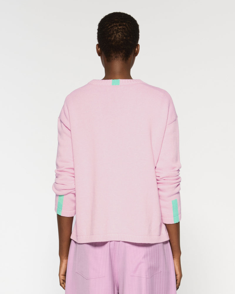 Cashmere Blend Relaxed Fit Jumper - Sheer Pink SERENA BUTE