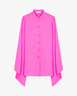 Kimono Sleeve Shirt - Shocking Pink