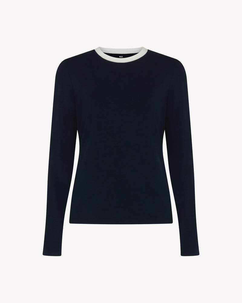 Long Sleeve T-Shirt - Navy Blue picture #2