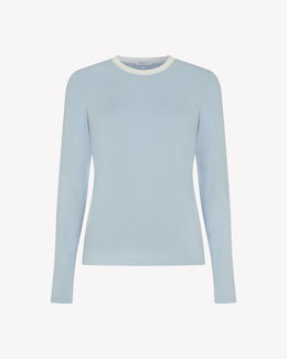 Jersey Long Sleeve T-Shirt - Pale Blue