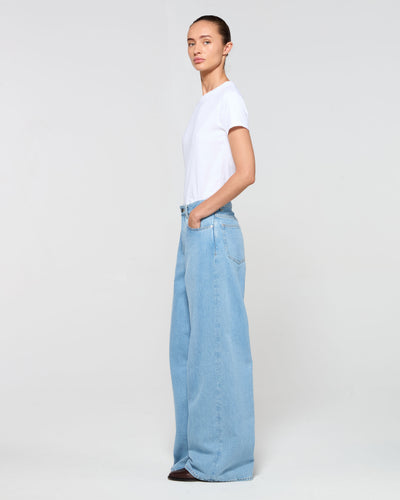Denim Loose Fit Jeans - Light Blue SERENA BUTE