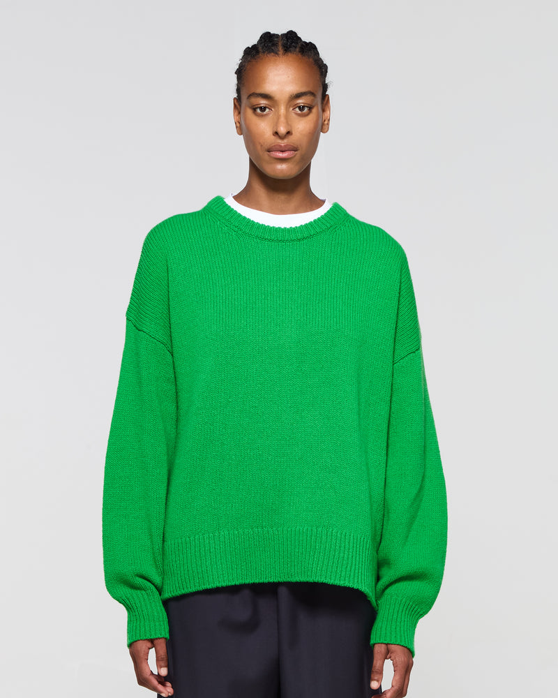 Merino Wool Oversized Jumper - Green picture #3