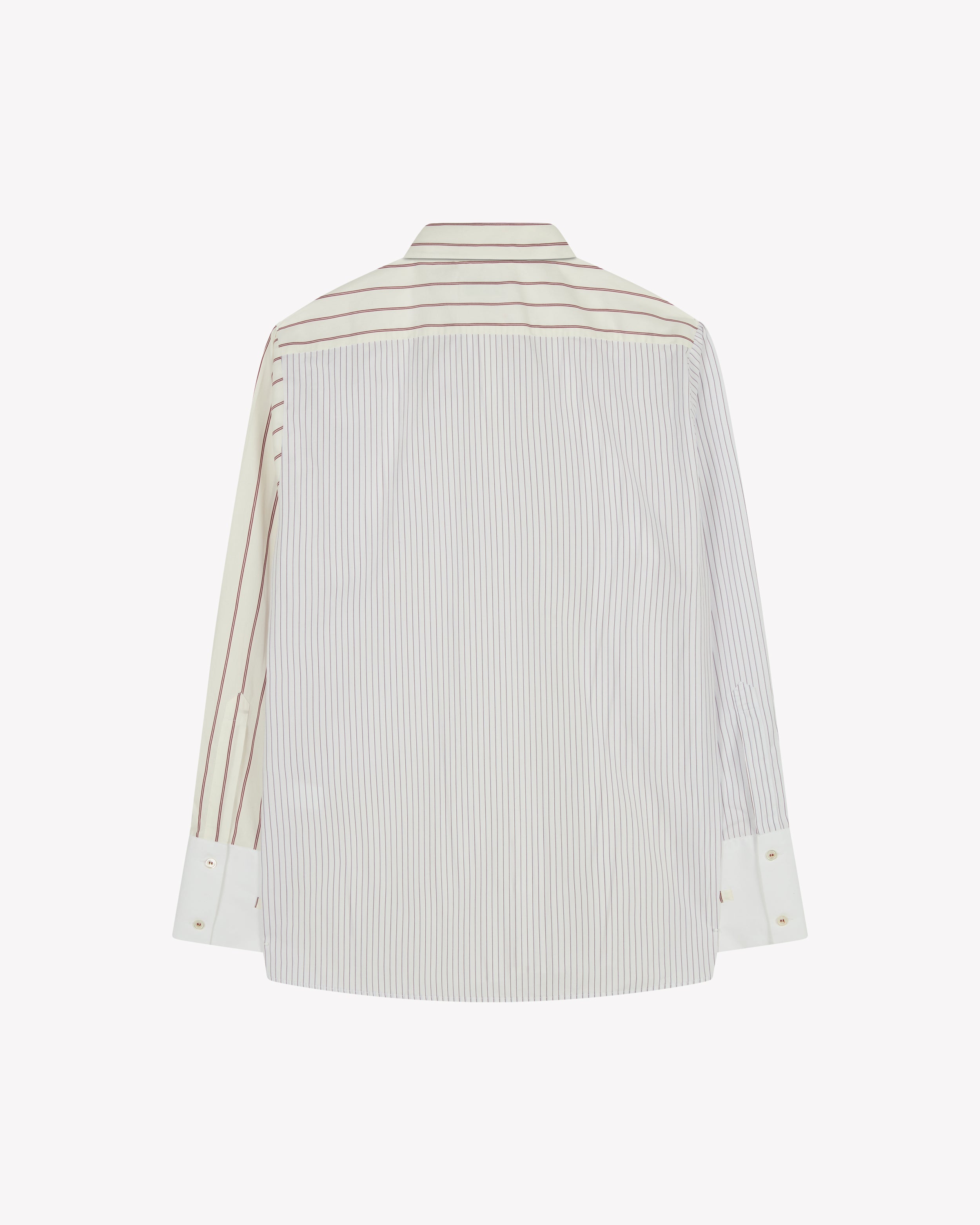 Oversized Shirt - Burgundy Stripe