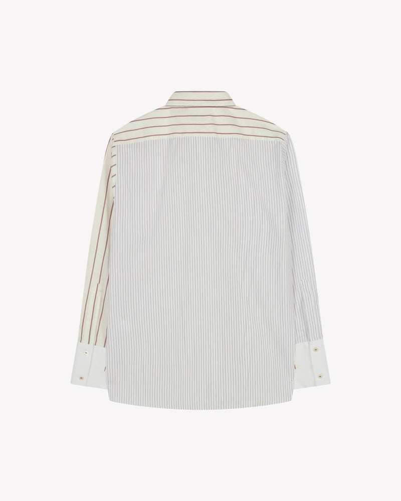 Oversized Shirt - Burgundy Stripe picture #3