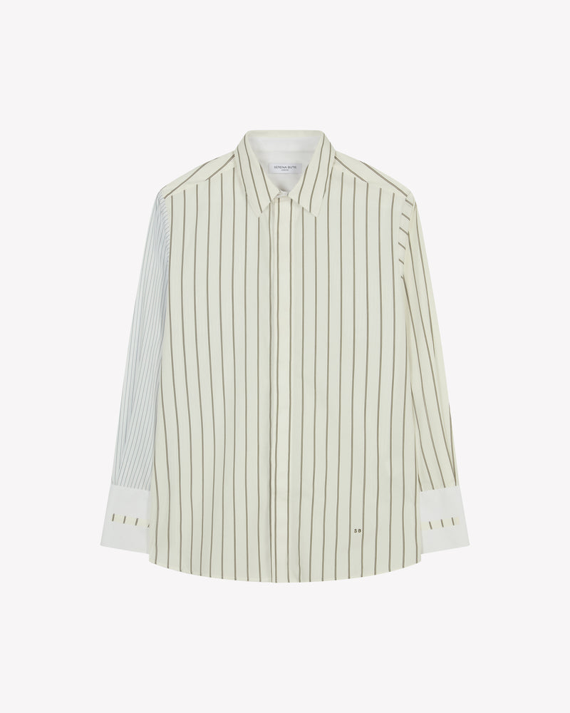 Oversized Shirt - Green Stripe picture #2