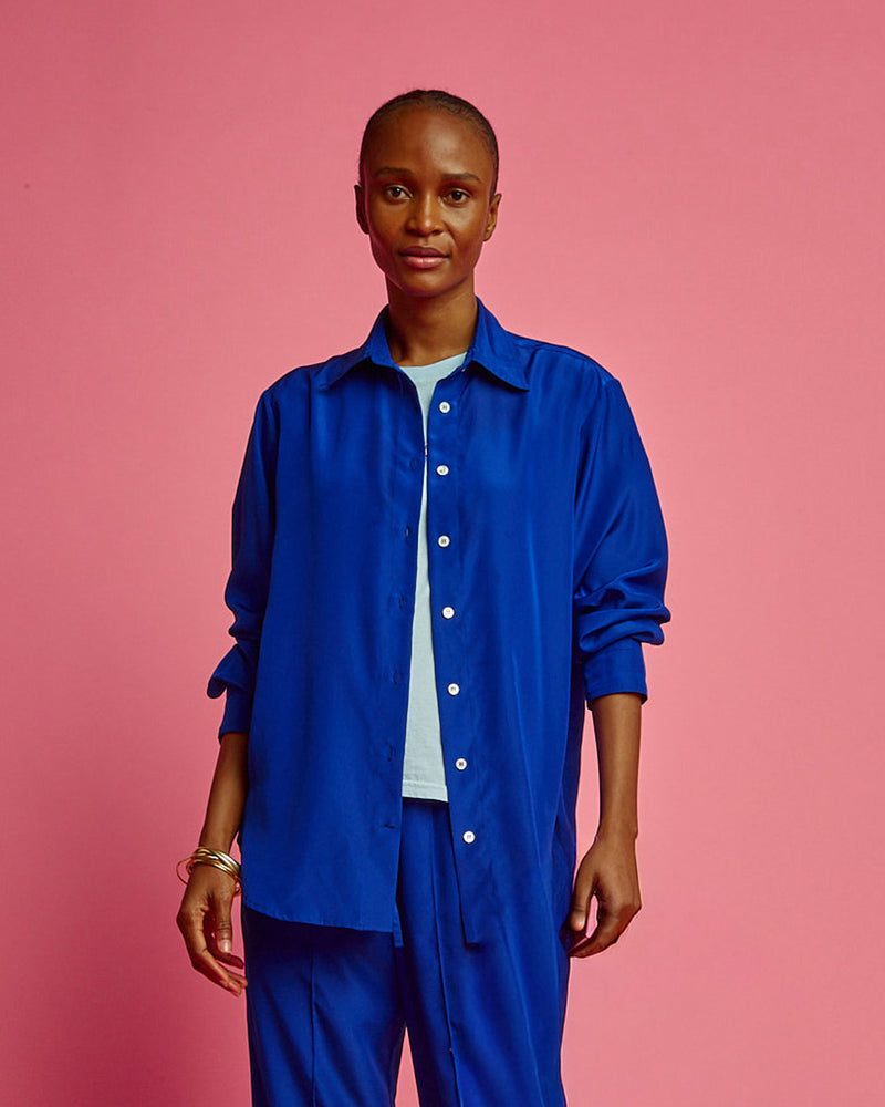 Oversized Shirt - Sapphire Blue picture #2