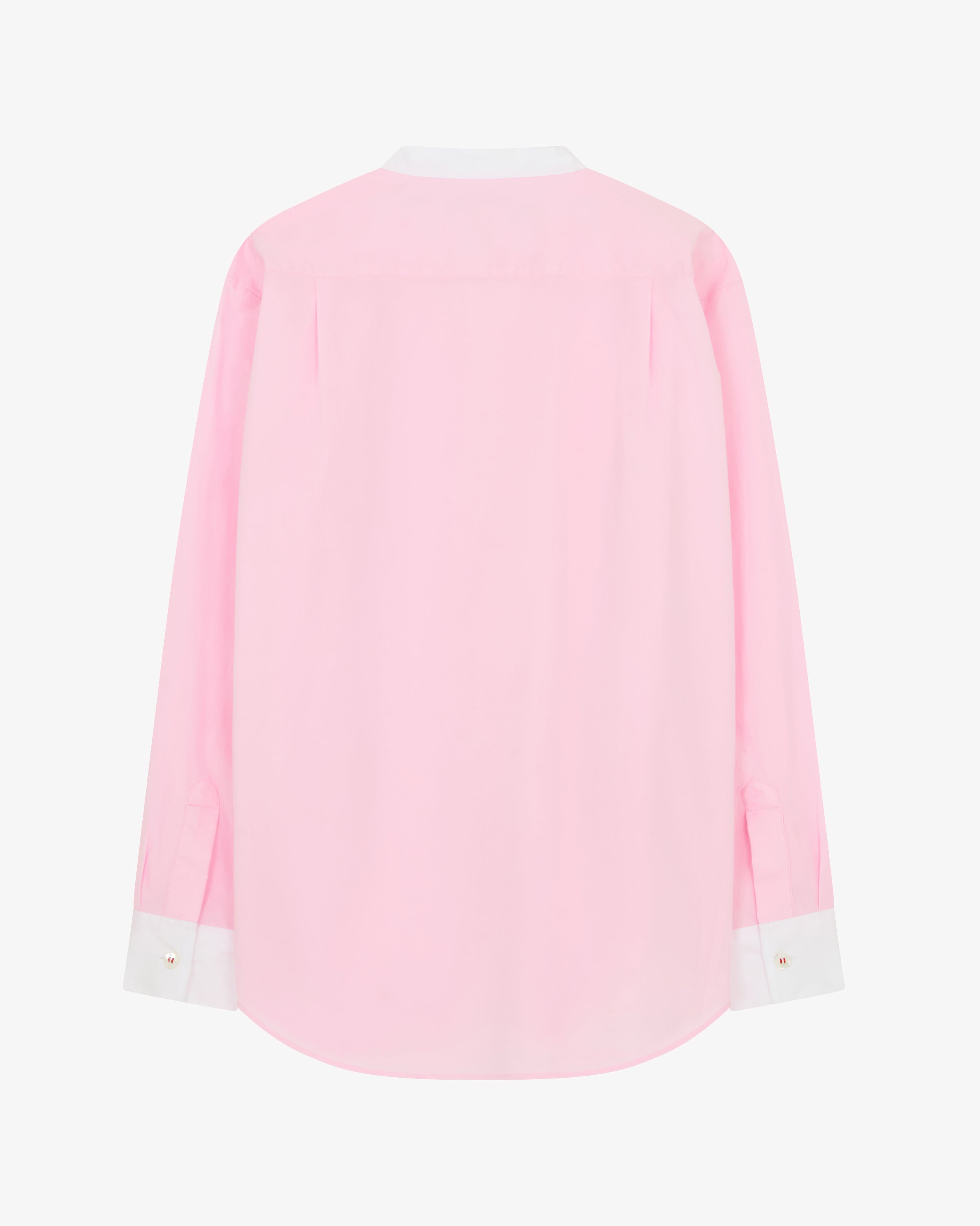 Oversized Shirt with Side Opening - Pale Pink