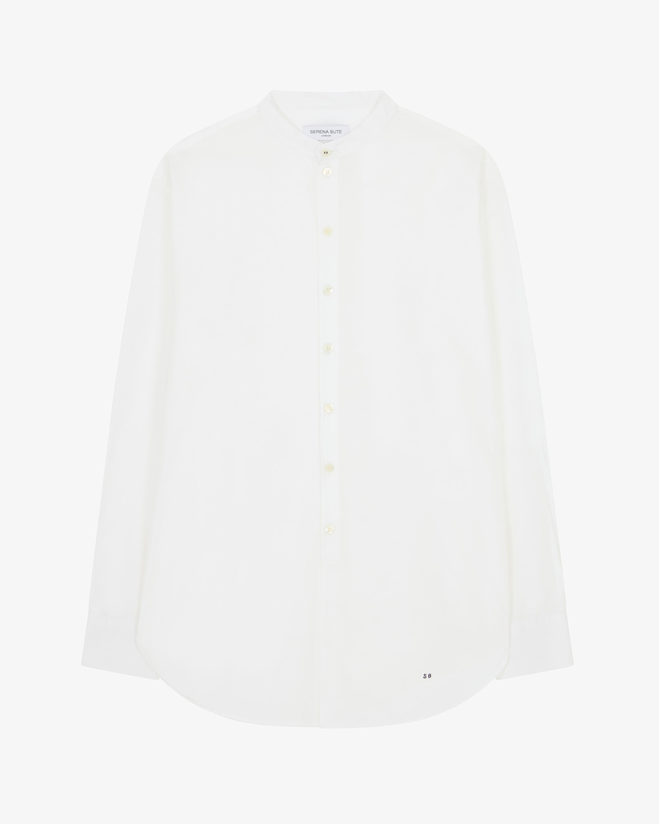 Oversized Shirt with Side Opening - White