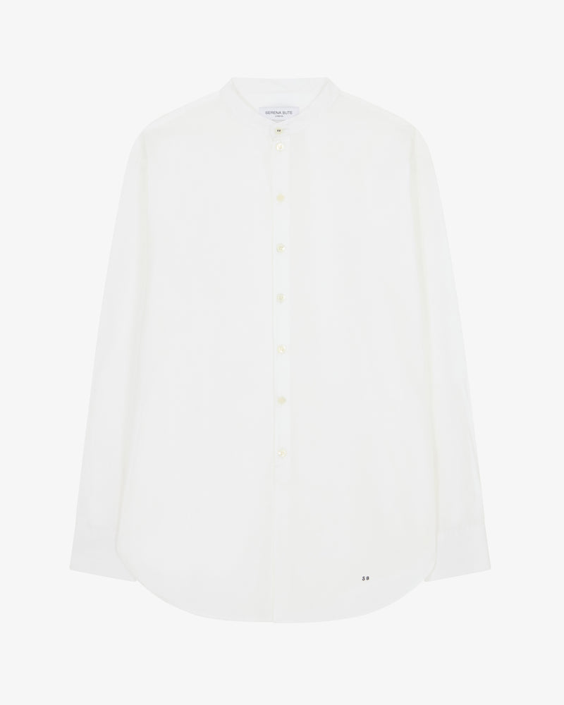 Oversized Shirt with Side Opening - White picture #2