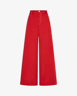 Paper Bag Jean - Red