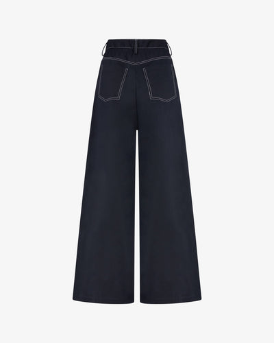 Paper Bag Jean - Dark Navy SERENA BUTE