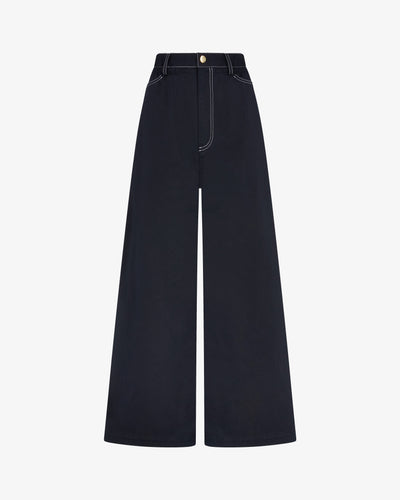 Paper Bag Jean - Dark Navy SERENA BUTE