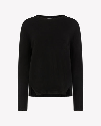 Relaxed Fit Jumper - Black SERENA BUTE
