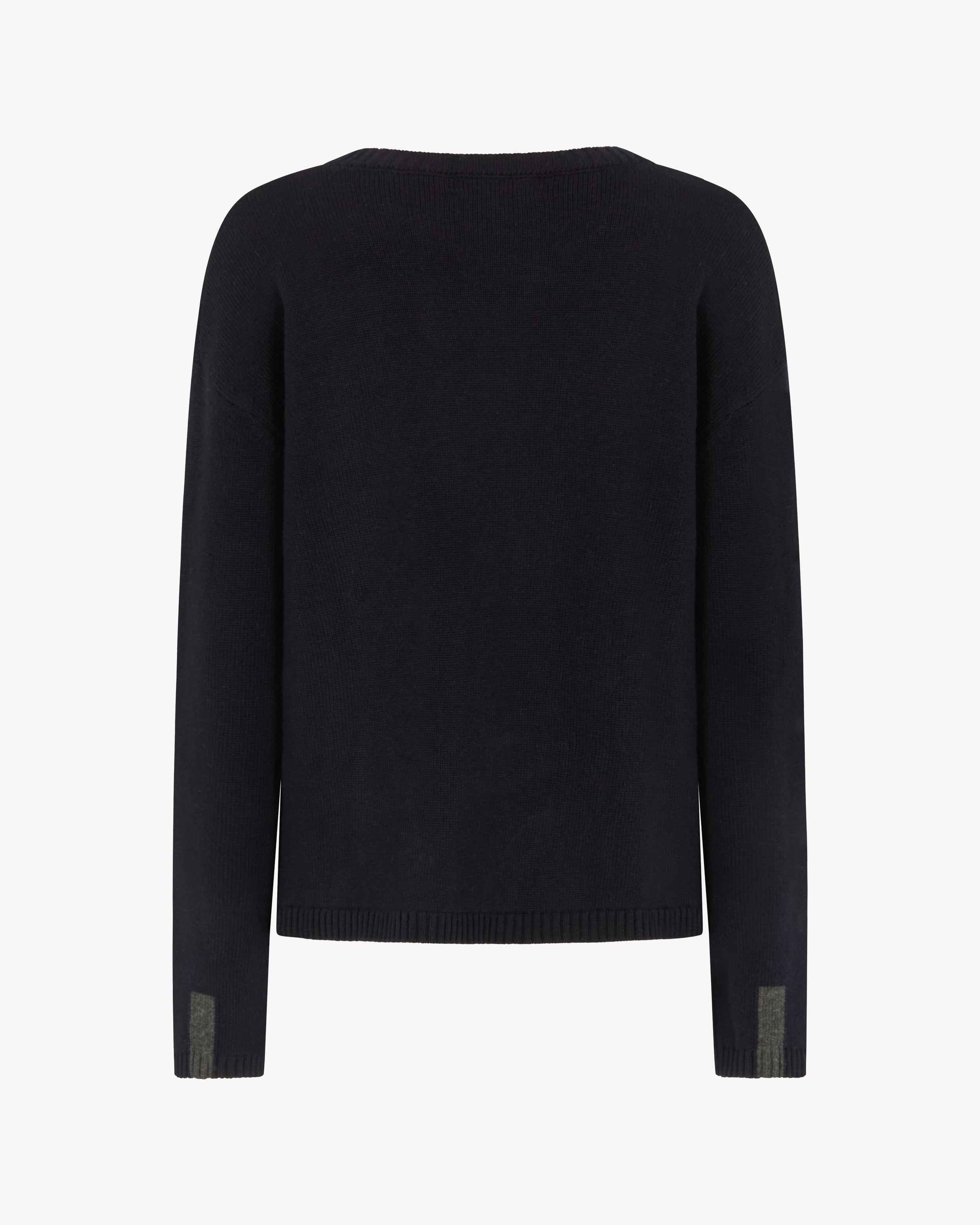 Relaxed Fit Jumper - Navy Blue