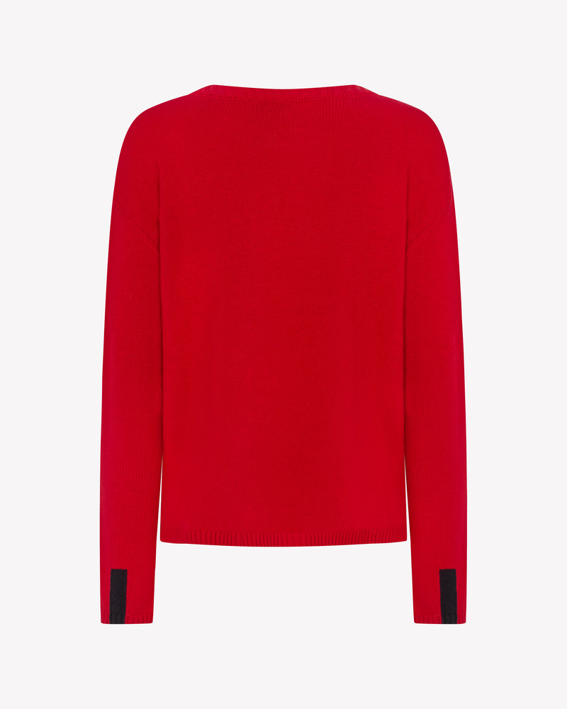 Relaxed Fit Jumper - Red picture #2