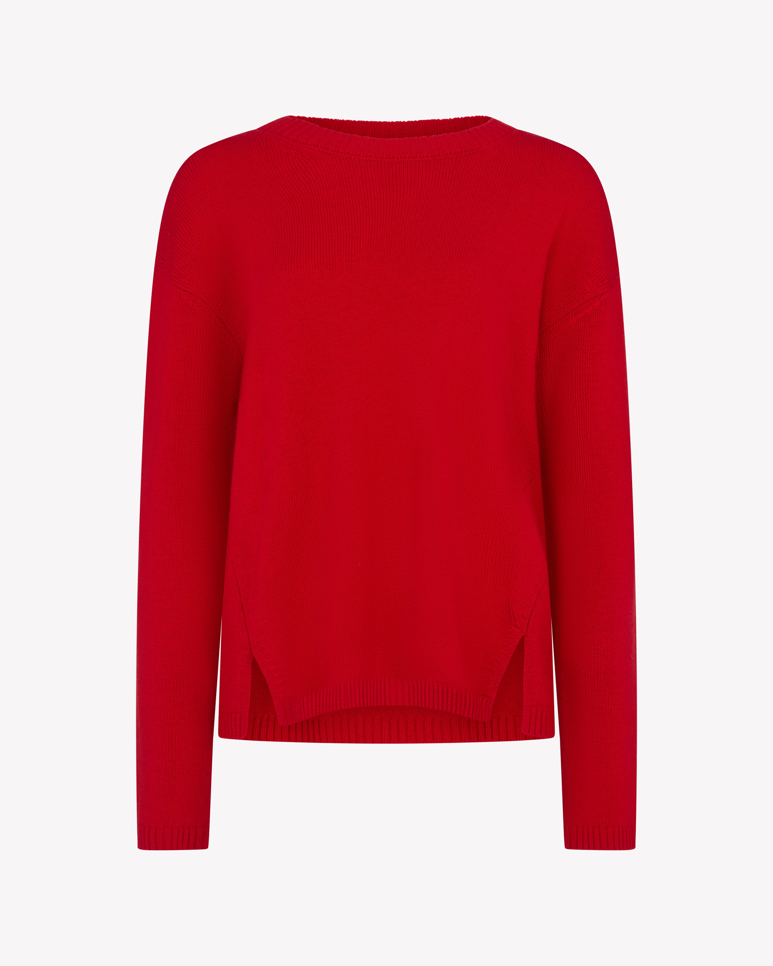 Relaxed Fit Jumper - Red