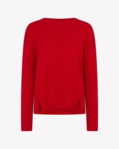 Relaxed Fit Jumper - Red SERENA BUTE